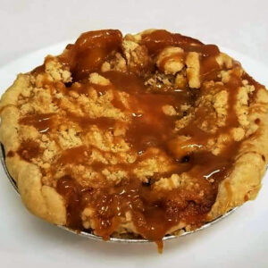 Peach Bourboun Caramel Pie